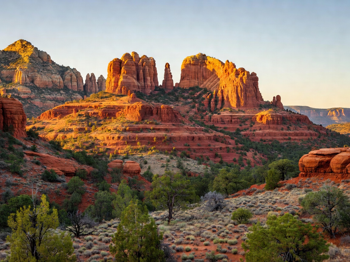 Red rock formations in Sedona, Arizona